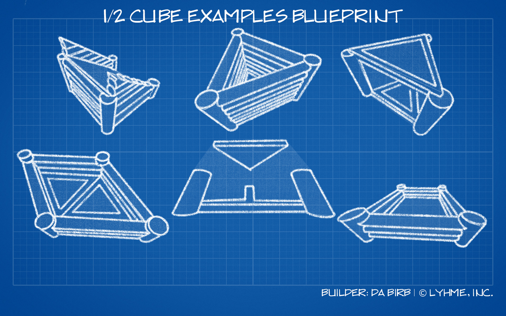 Blueprint 1/2 Cube Examples